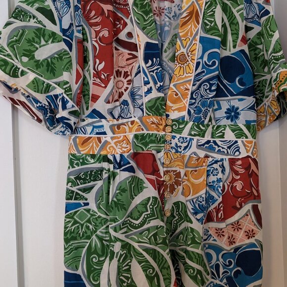 Farm Rio Tropical Jumpsuit SIZE LARGE - Picture 3 of 8
